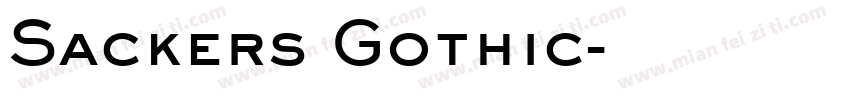 Sackers Gothic字体转换